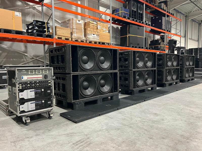 Nexo RS18C x8 + NXAMP4x4 x2 Subwoofer & Amp Bundle