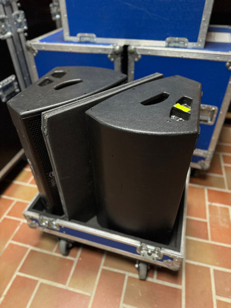 RCF TT 25-SMA Stage Monitor Pair with Flight Case | Active