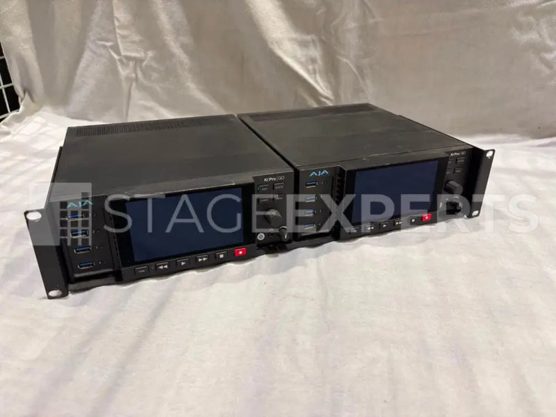 AJA Ki Pro GO Recorder-Player Pair with 19-inch Rack Tray
