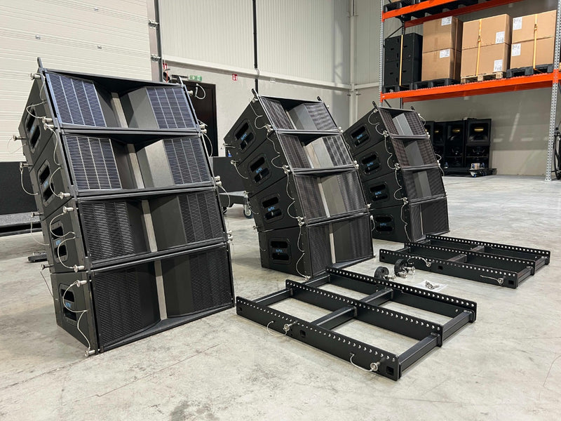 KME PANO QL906/QL1215 Line Array Set with Frames & Dollies