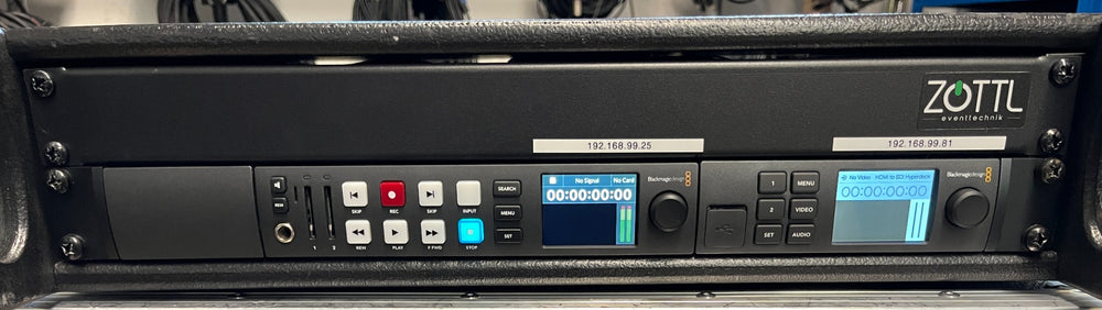 Blackmagic Design HyperDeck Studio HD Plus Rack Bundle