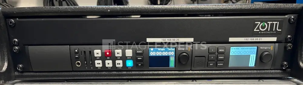 Blackmagic Design HyperDeck Studio HD Plus Rack Bundle