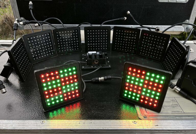 TMB Solaris Mozart LED Pixel Fixtures 10pcs Bundle + PSU & Cables
