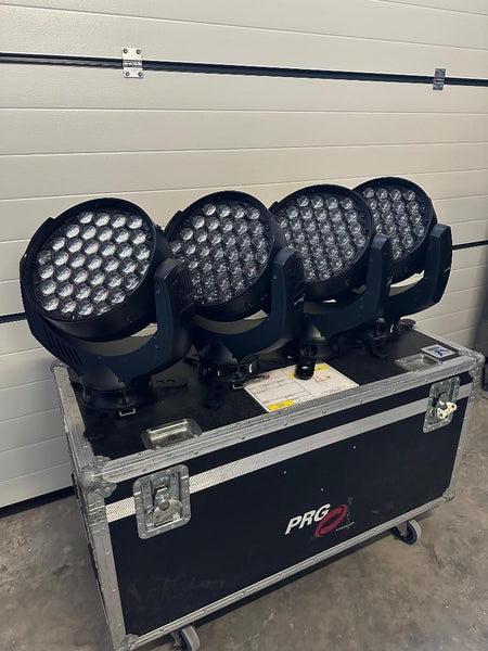 GLP X4L set of 4 LED moving wash lights with flight case