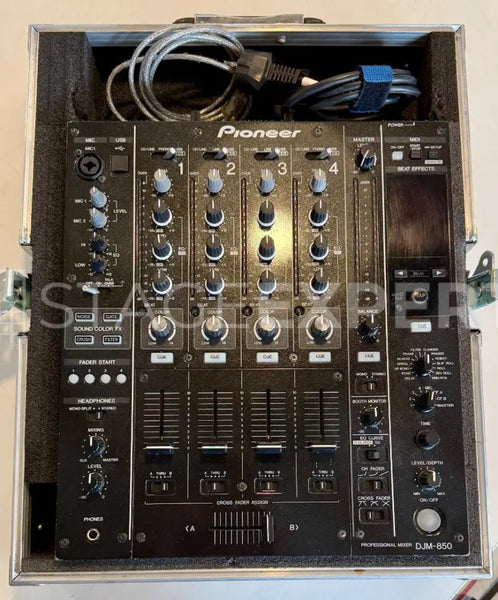 Pioneer DJM-850 with Flight Case | 4-Channel DJ Mixer