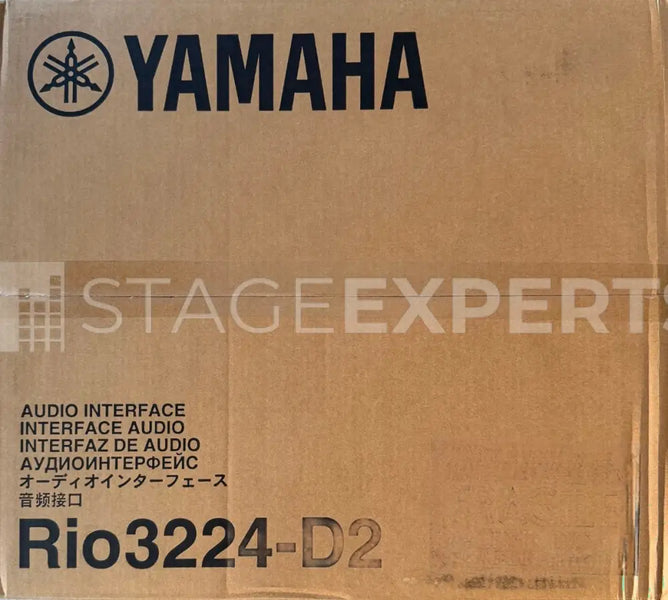 Yamaha Rio3224-D2 Dante I/O Rack – 32x16 + AES, Redundant PSU