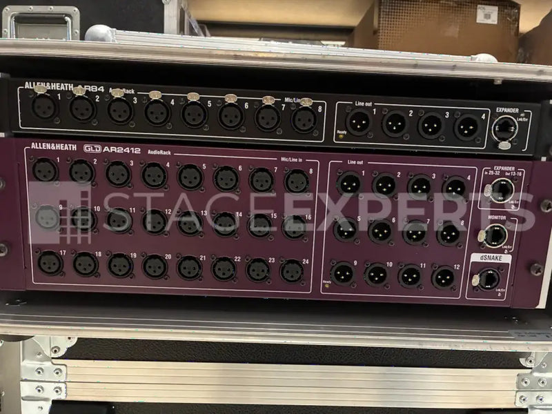 Allen & Heath AR2412 & AR84 Stageboxes with Flight Case