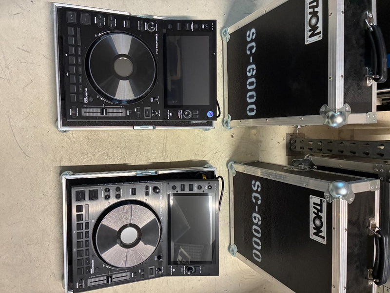 Denon DJ SC6000 Prime Media Players, Set of 2 with Cases