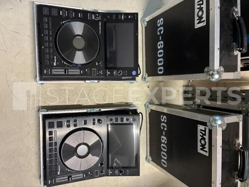 Denon DJ SC6000 Prime Media Players (Pair) with Cases