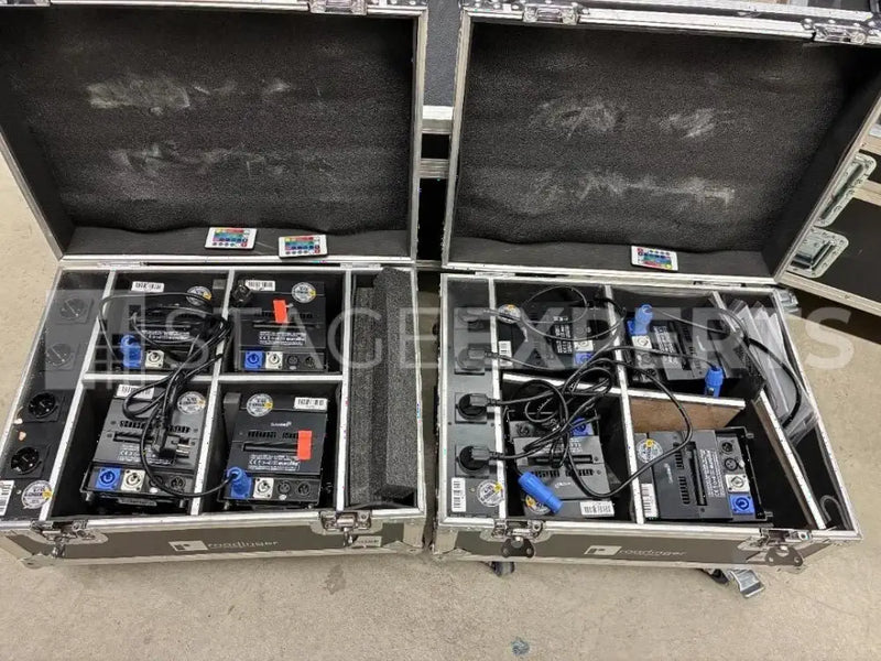 Eurolite UP4 QCL Battery Spots with W-DMX – 8 + 2 Cases