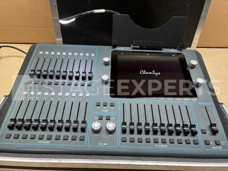 ChamSys QuickQ 20 Lighting Console with Case – 2 DMX Universes