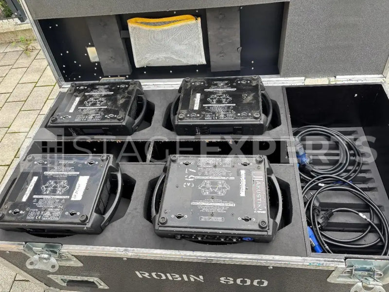 Robe LEDWash 800 – 4x with 4-way case, clamps & rigging