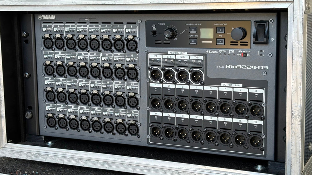 Yamaha Rio3224-D3 Dante Stagebox – 32x24 I/O for CL/QL