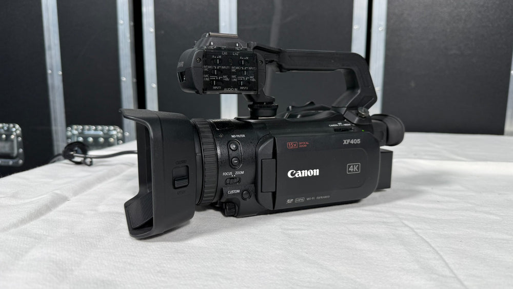 Canon XF405 4K Camcorder – 1-inch Sensor, 15x Zoom