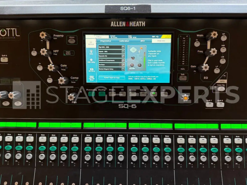 Allen & Heath SQ-6 digital mixer – serviced with plugins