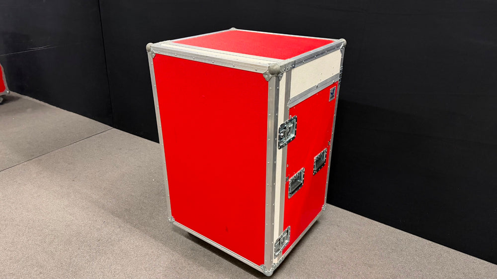Amptown Cases Production Office Rack with 24-inch Display