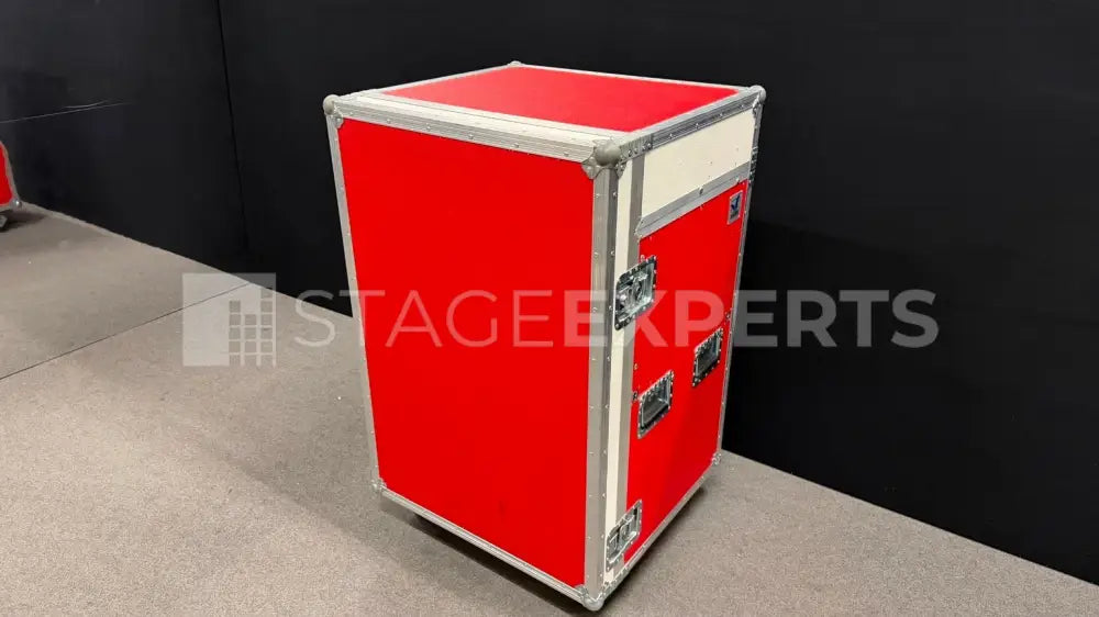 Amptown Cases Production Office Rack with 24-inch Display
