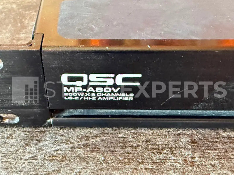 QSC MP-A80V 8-Channel Amplifier | Hi-Z/Lo-Z Install Audio