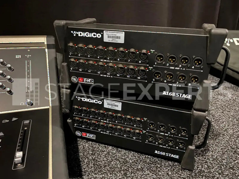 DiGiCo A168 Stagebox – Pair of 16x8 Remote I/O Units