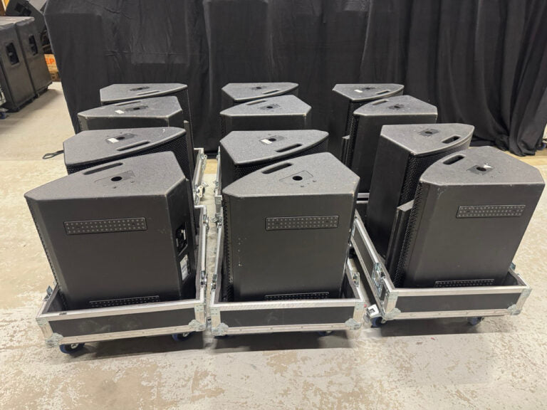 d&b audiotechnik MAX2 Stage Monitors Pair in Flightcase
