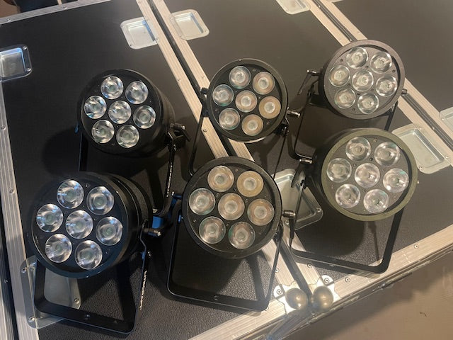 Litecraft BeamX.7 Set of 6 LED PARs with Case – RGBW DMX