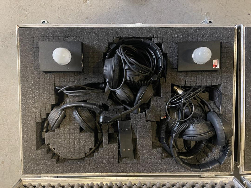 Axxent Intercom Set: 2x MS200, 5x Beltpacks, 10x Headsets