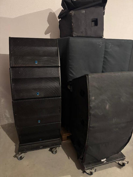 FBT Qube Complete Line Array & Point Source System, Amps