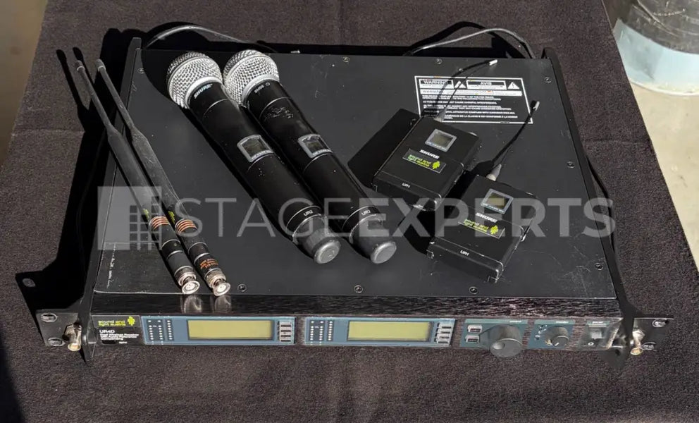 Shure UR4D Dual Receiver Set 518–578 MHz with UR2/UR1