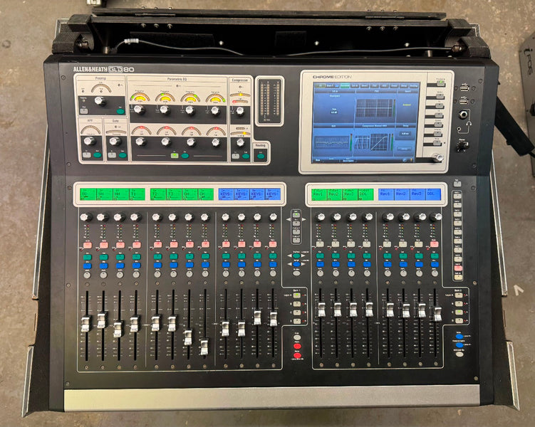 Allen & Heath GLD-80 Chrome Edition Digital Mixer + Case