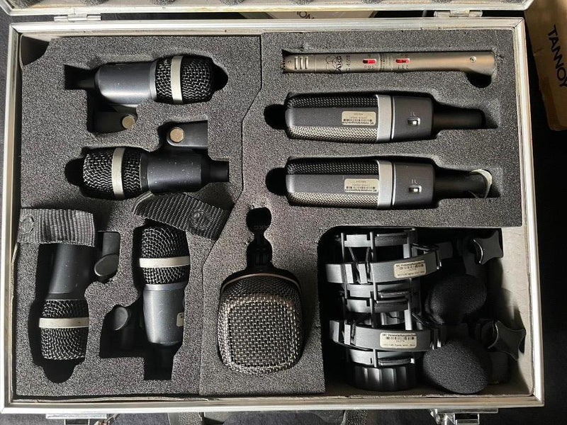 AKG Drumset Premium – 8‑Mic Drum Recording Kit with Case