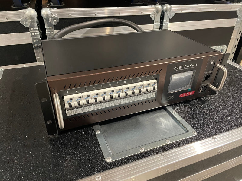 LSC GenVI 12x16A Rack Dimmer – 16-bit DMX, TruPower Control