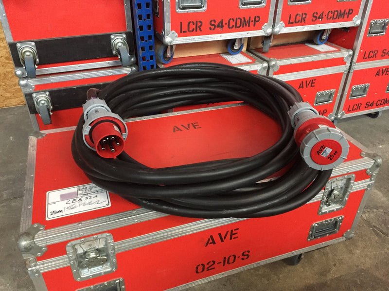 CEE 125A 25 m Power Cable – H07RN-F 5G35, 5‑Pin