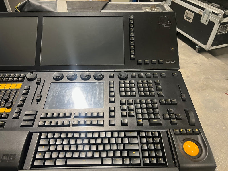 MA Lighting grandMA2 light console, serviced with flight case