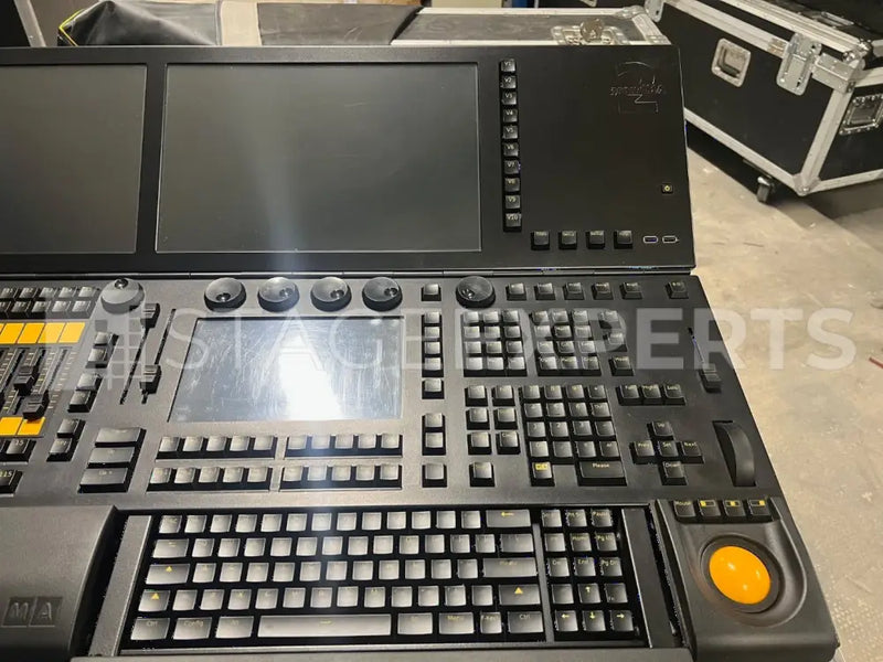 MA Lighting grandMA2 light console, serviced with flight case