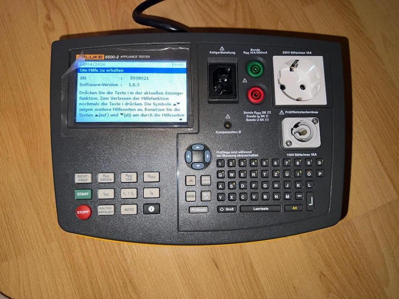 Fluke 6500-2 Portable Appliance Tester with Accessories