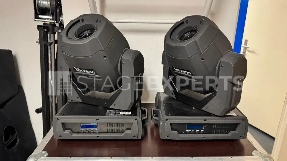 Stairville MH-X200 Moving Head Pair with Case & Hardware