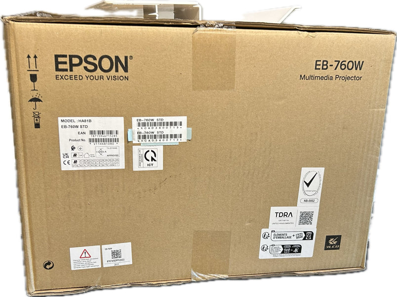 Epson EB-760W Ultra-Short-Throw Projector, 4,100 lm
