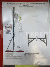 Load image into Gallery viewer, Draper FocalPoint 16:10 Projection Screen 549×343cm with Legs
