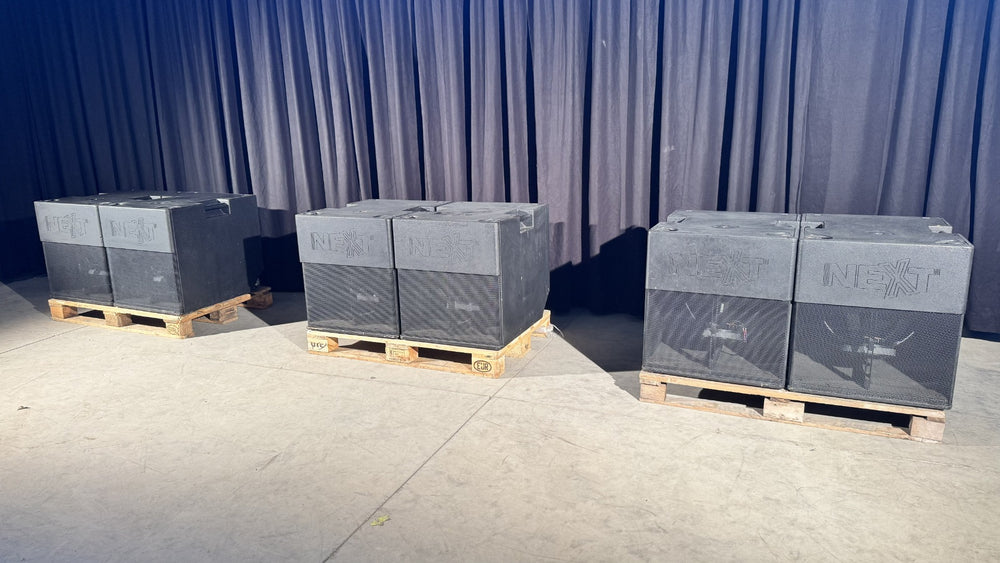 NEXT-proaudio HFA118sHP Active Subwoofers – 6x with Covers