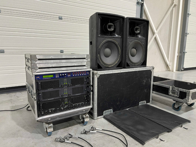 Turbosound TCS-612 Pair with XTA + Lab.Gruppen Amp Rack