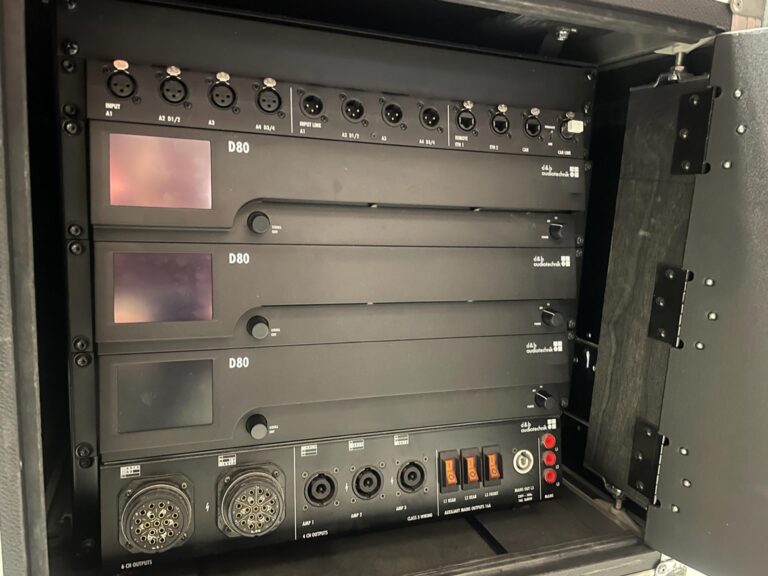d&b audiotechnik D80 Touring Rack – 3x D80 System Amps