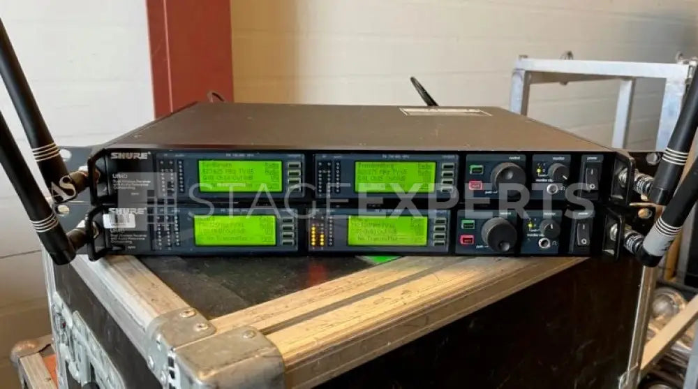 Shure UHF-R UR4D R9 Dual Receiver Pair – 4‑Channel RF System