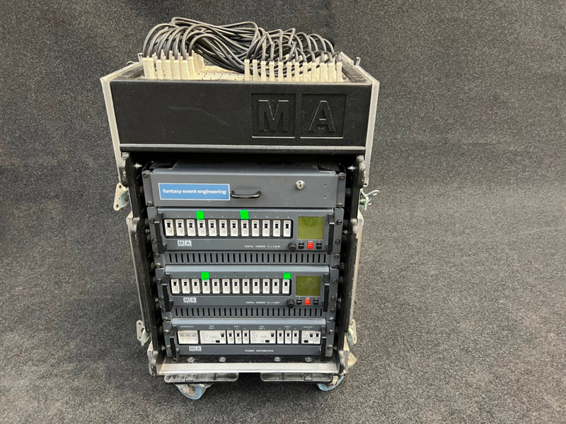 MA Lighting 24-Channel Dimmer Rack with Hot Patch & Power Distro