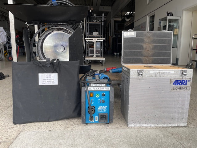 ARRI Sun 6 kW HMI PAR Set – Lamphead, Ballast, Lenses