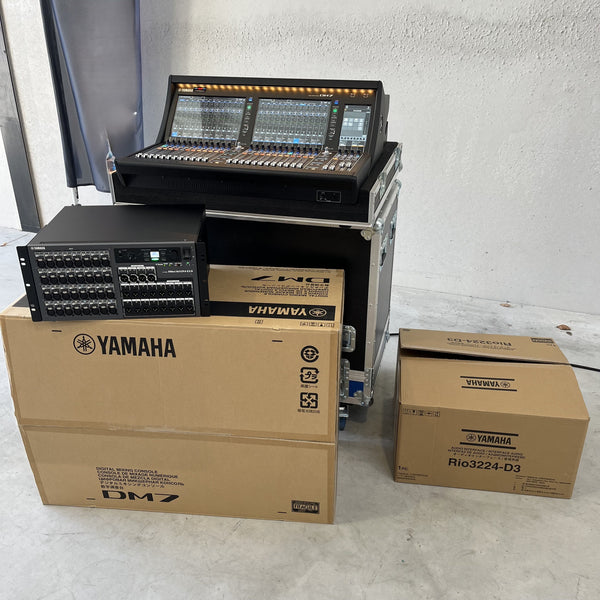 Yamaha DM7 + Rio3224-D3 Digital Mixing Package with Case