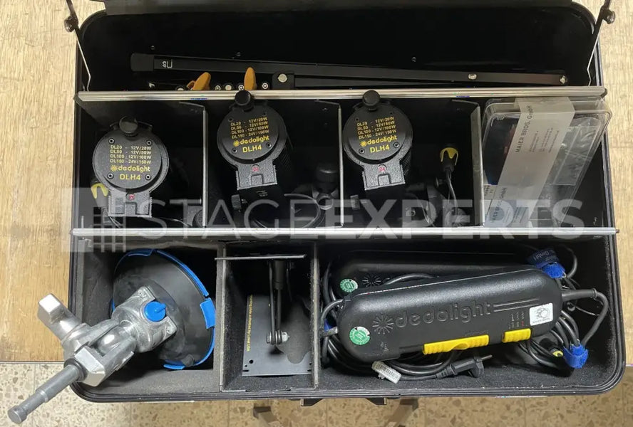 Dedolight 3x150W Tungsten Kit with Case & Accessories