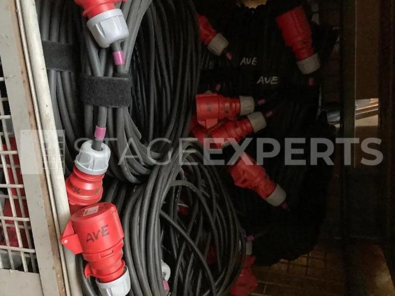CEE 16A 4‑pole Motor Cables – 216x Job Lot Assorted Lengths