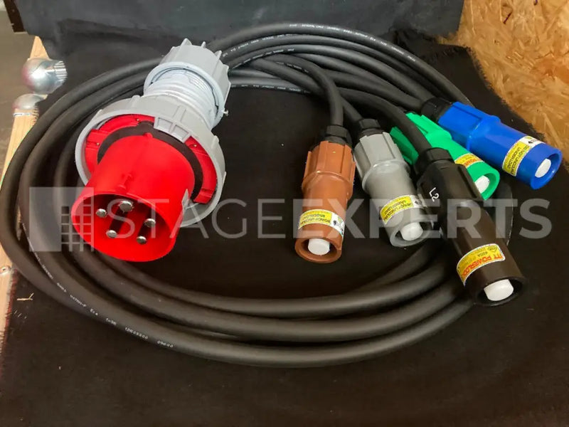 Powerlock Adapter CEE 125A to PL 400A, 2.5 m Cable – Short Lead