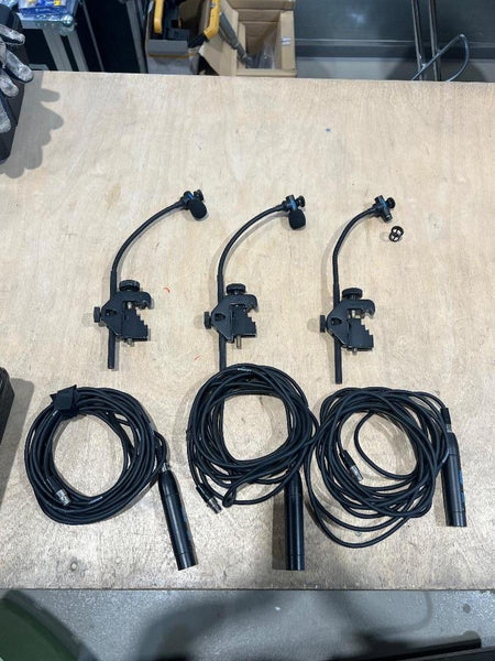 Shure Beta 98 Instrument Mic Set – 3 Mics, Mounts & Cables
