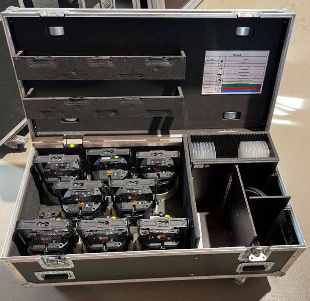 Astera AX9 Power PAR Set of 8 IP65 with Case & Filters